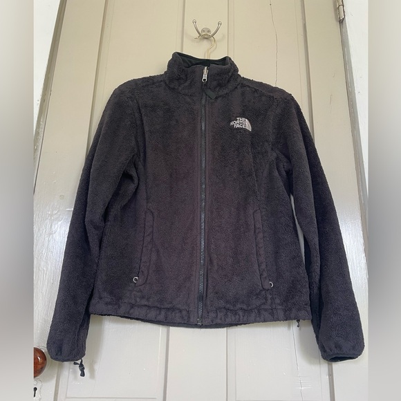 The North Face Black Teddy Jacket Cozy Fleece Stand-Up Collar Zip Up NWOT Active - Picture 4 of 14